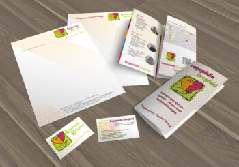 Briefpapier Visitenkarte Wickelfalzflyer